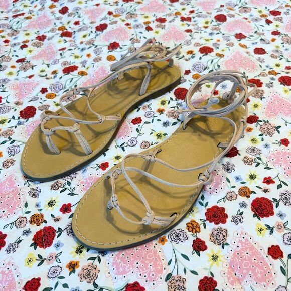 Madewell Pink and Tan Gladiator Sandals - Picture 4 of 6